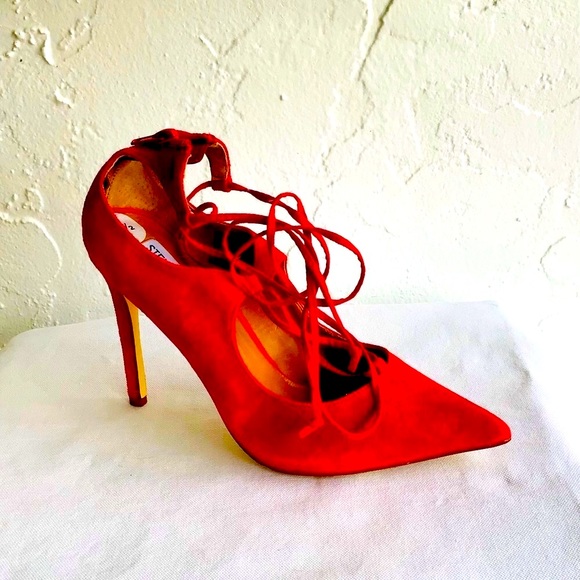 🎈OPEN TO REASONABLE OFFERS🎈Steve Madden Red Stilettos - Picture 6 of 14